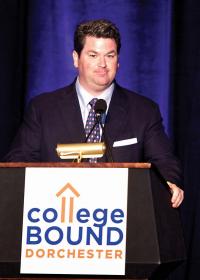 Sean Curran: Longtime volunteer will take the helm as College Bound Dorchester’s principal board chairman this month. 	Photo courtesy College Bound Dorchester